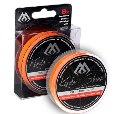 Mikado Braided Line - Kendo Shine - 0.23mm/21.75kg/150m - Fluo Orange
