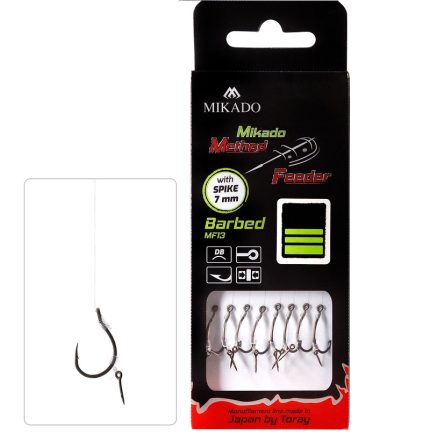 MF RIG - WITH SPIKE - BARBED HOOKS NO 4 / monoline: 0.28mm/10cm - 8 pcs
