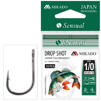 HOOK - SENSUAL - DROP SHOT NO 2/0 BN - 10pcs - MIKADO