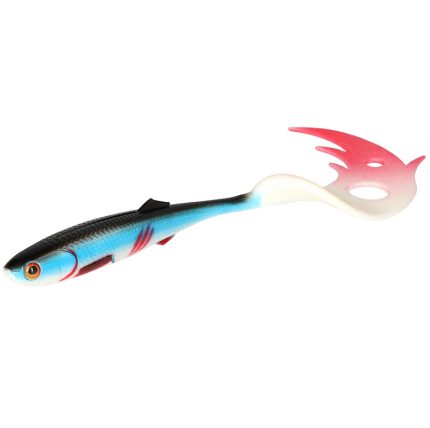 Mikado Lure Sicario Pike Tail 8.5cm/Bleeding Blue - 4 pcs.
